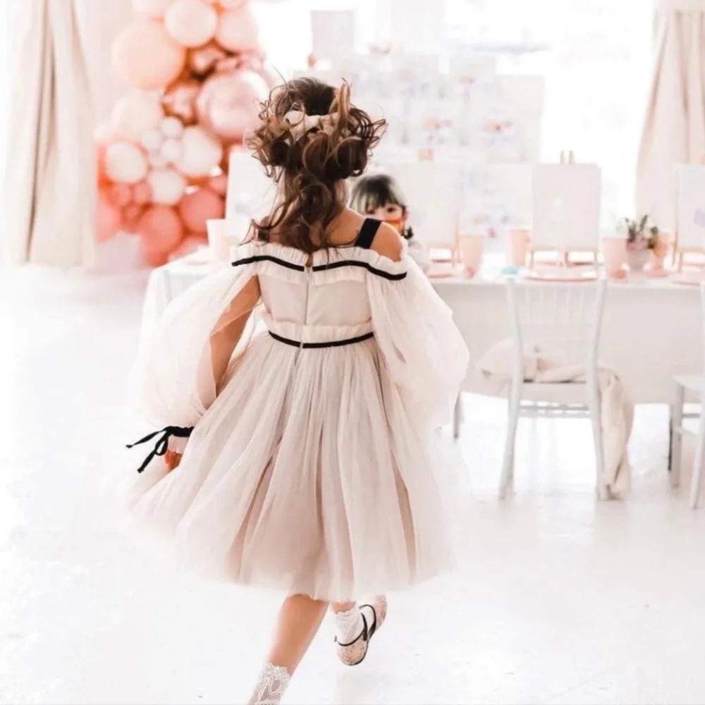 Petite Maison Coco Caramel Tulle Dress